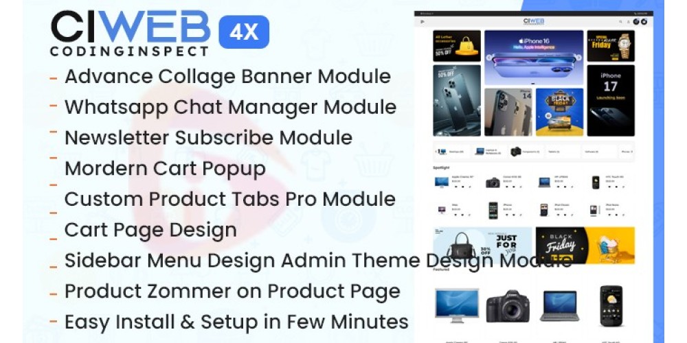 CiWeb - Multipurpose Opencart 4x Theme