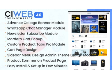 CiWeb - Multipurpose Opencart 4x Theme CiWeb - Multipurpose Opencart 4x Theme