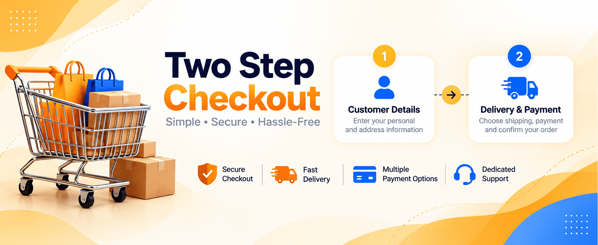 Two Page Checkout / 2 Step Quick Checkout