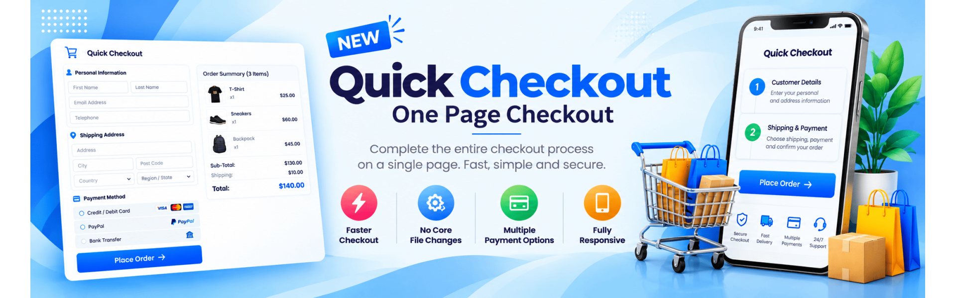 Quick Checkout / One Page Checkout