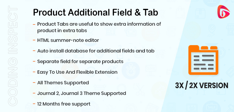 Product Additional Field & Tab Product Additional Field & Tab