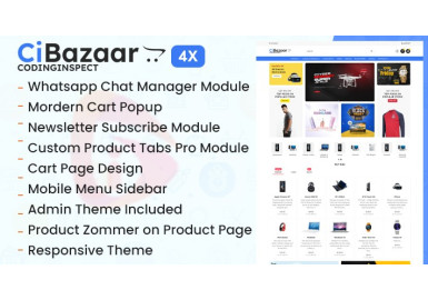 CiBazaar - Multipurpose Opencart 4x Theme CiBazaar - Multipurpose Opencart 4x Theme