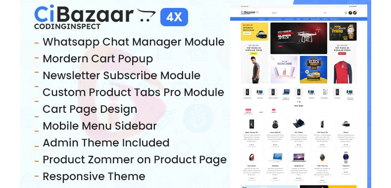 CiBazaar - Multipurpose Opencart 4x Theme CiBazaar - Multipurpose Opencart 4x Theme