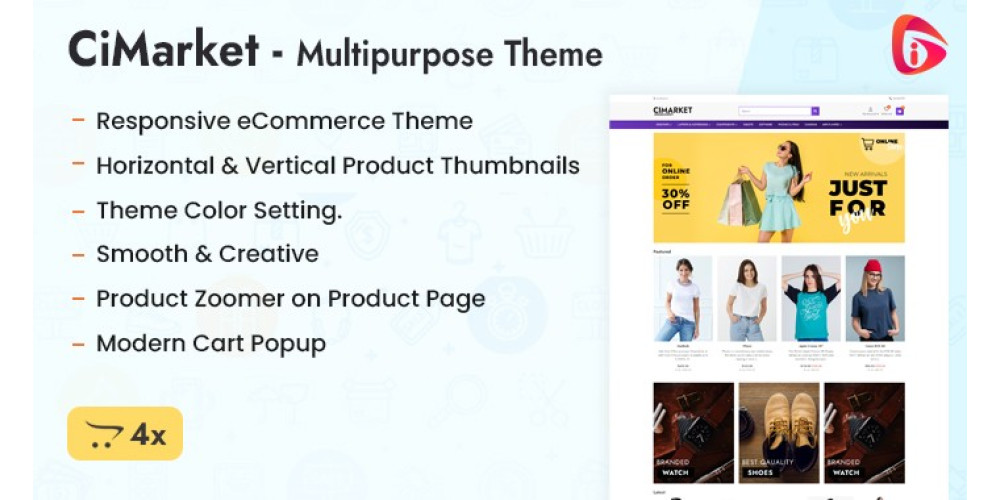 CiMarket – Light & Dark OpenCart Theme