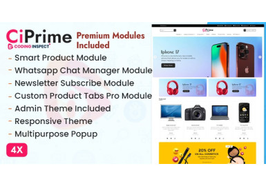CiPrime Opencart Theme - Premium Modules Included CiPrime Opencart Theme - Premium Modules Included