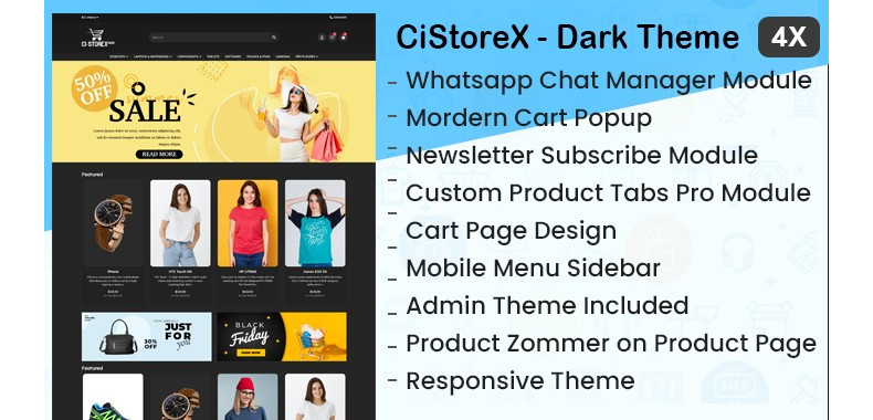 CiStoreX - Dark Theme CiStoreX - Dark Theme