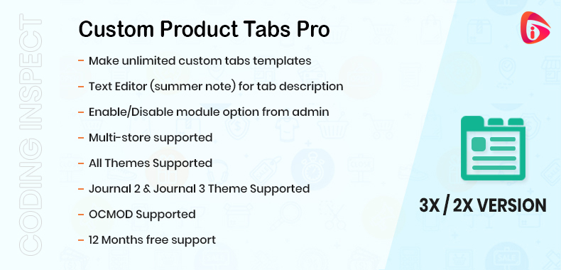 Custom Product Tabs Pro (4x, 3x, 2x)