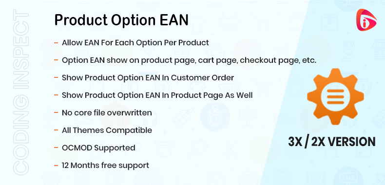 Product Option EAN Product Option EAN