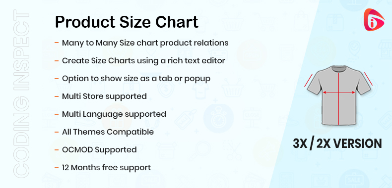 Product Size Chart Product Size Chart