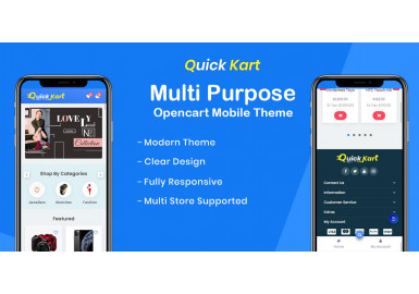 Multipurpose Mobile Theme - Opencart 3x, 2.3x
